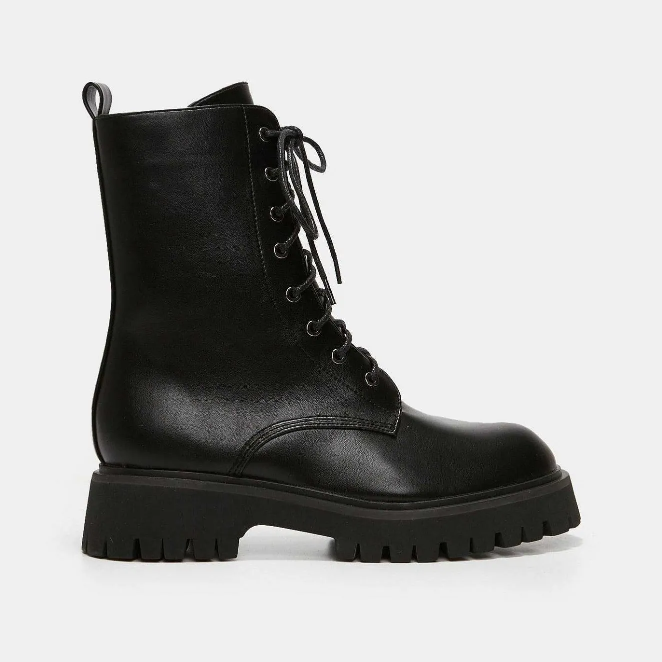 Anchor Black Military Lace Up Boots<KOI footwear