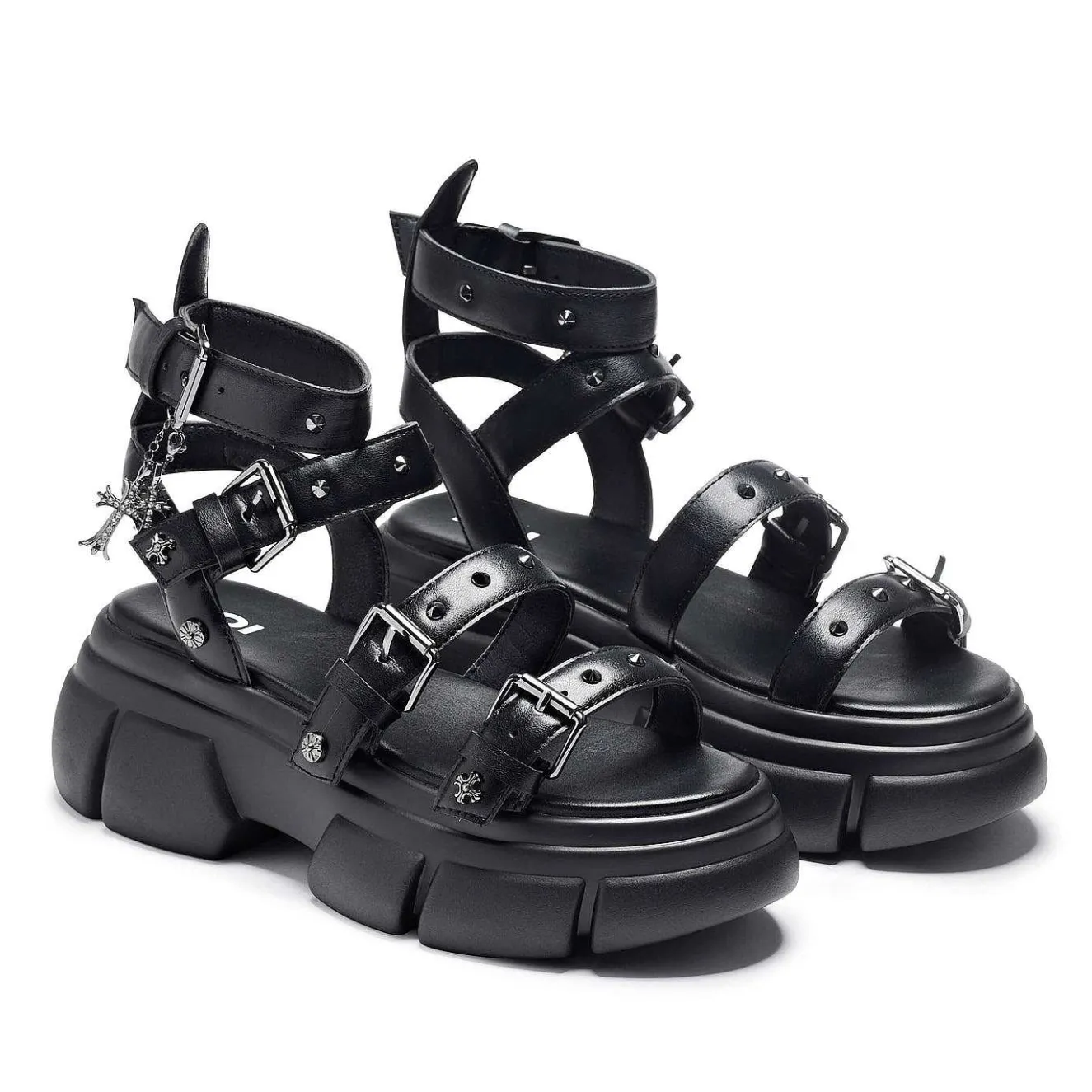 A Raining Vengeance Charm Platform Sandals<KOI footwear Hot