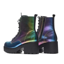 Bismuth Platform Military Boots - Rainbow<KOI footwear