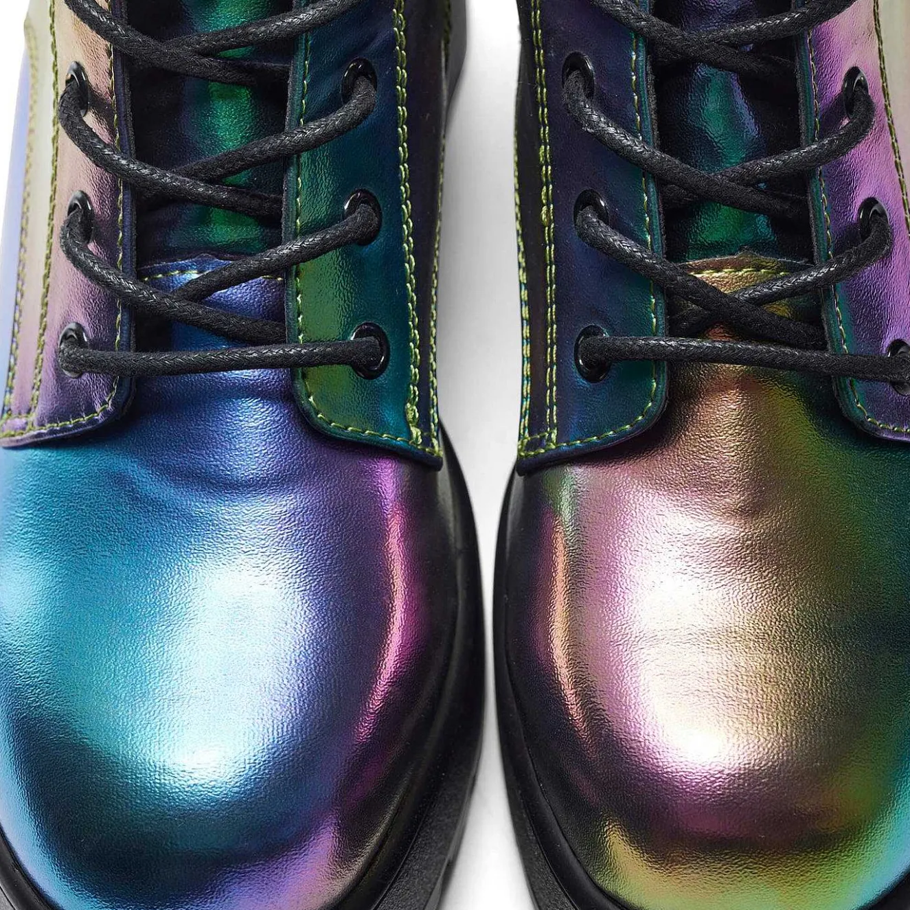 Bismuth Platform Military Boots - Rainbow<KOI footwear