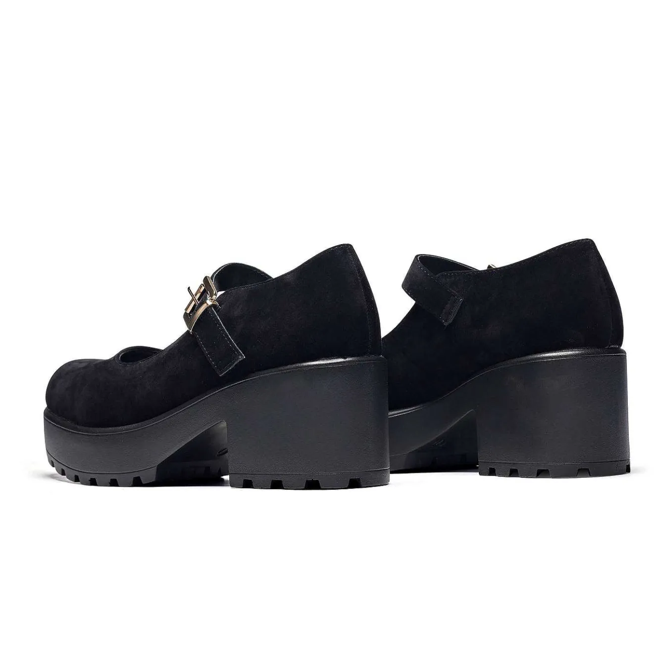 Black Chunky Platform Mary Jane Shoes<KOI footwear Discount