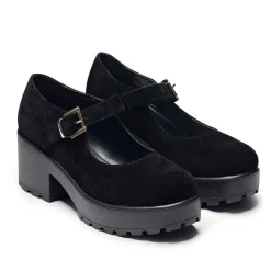 Black Chunky Platform Mary Jane Shoes<KOI footwear Outlet