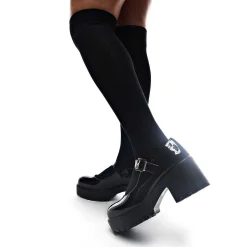 Black Chunky Platform Mary Jane Shoes<KOI footwear Best