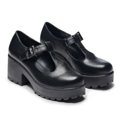 Black Chunky Platform Mary Jane Shoes<KOI footwear Best