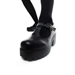 Black Chunky Platform Mary Jane Shoes<KOI footwear Best
