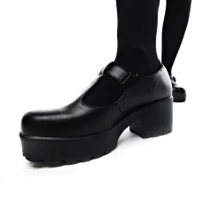 Black Chunky Platform Mary Jane Shoes<KOI footwear Best