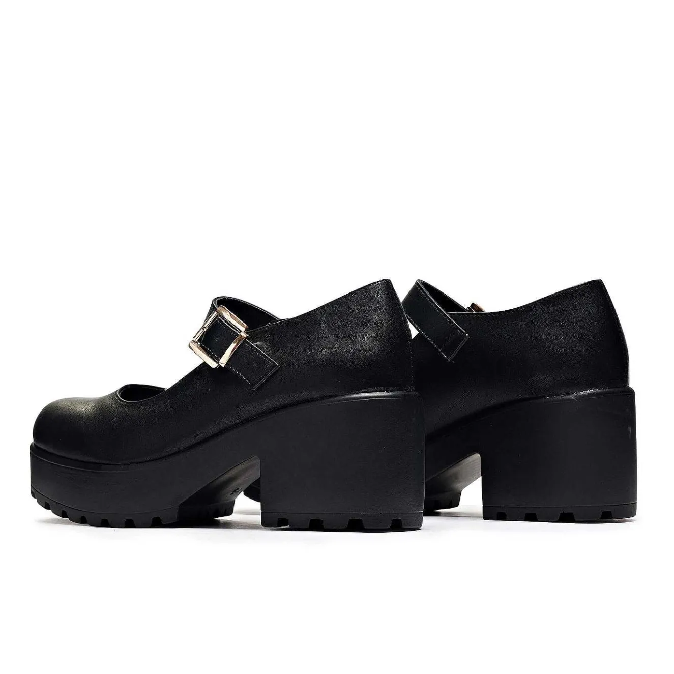 Black Chunky Platform Mary Jane Shoes<KOI footwear Sale