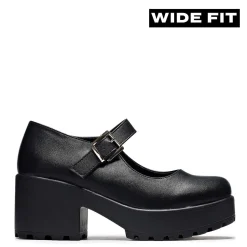 Black Chunky Platform Mary Jane Shoes<KOI footwear Sale