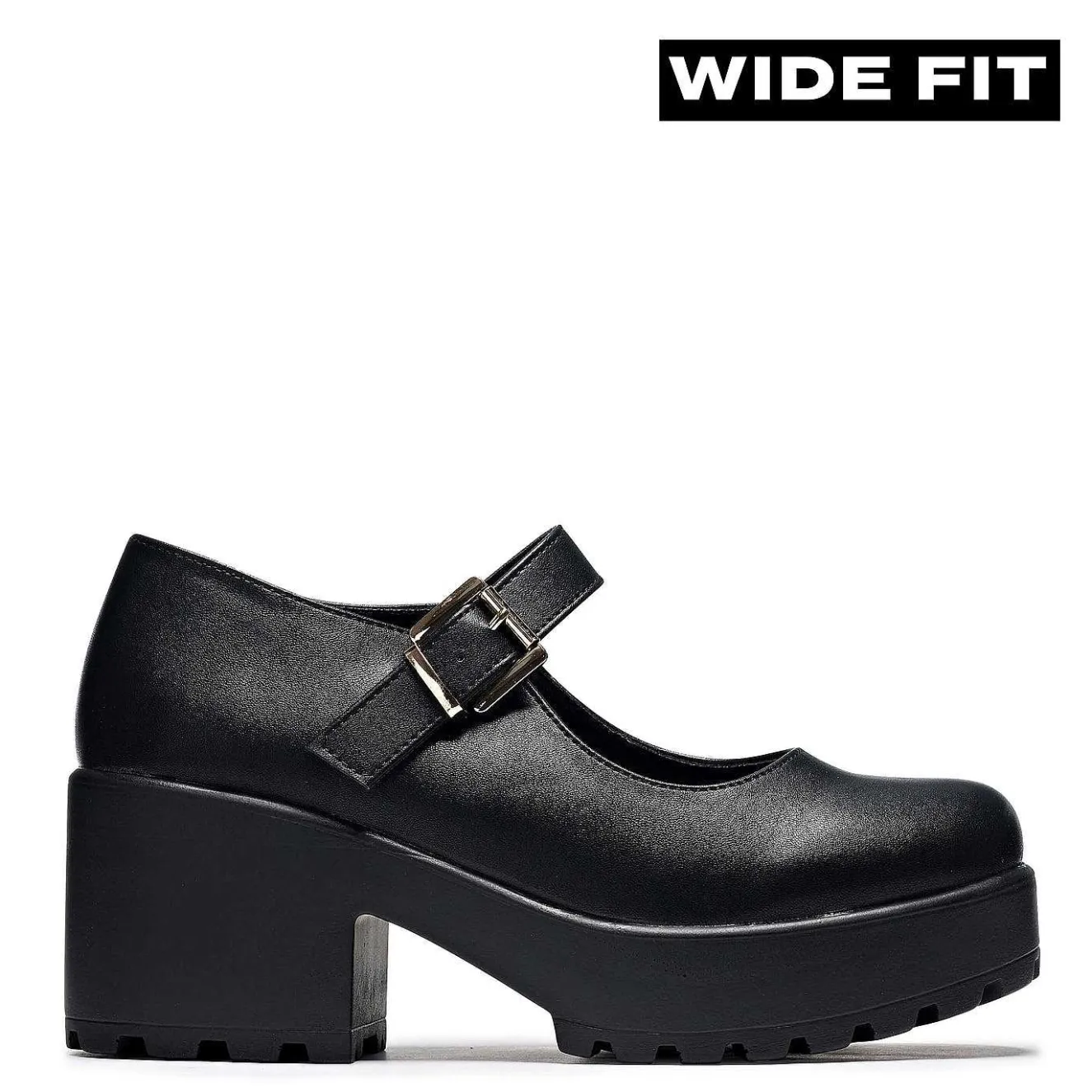 Black Chunky Platform Mary Jane Shoes<KOI footwear Sale