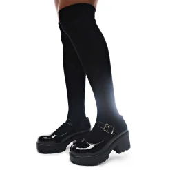 Black Chunky Platform Mary Jane Shoes<KOI footwear Discount