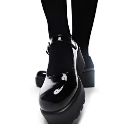 Black Chunky Platform Mary Jane Shoes<KOI footwear Discount