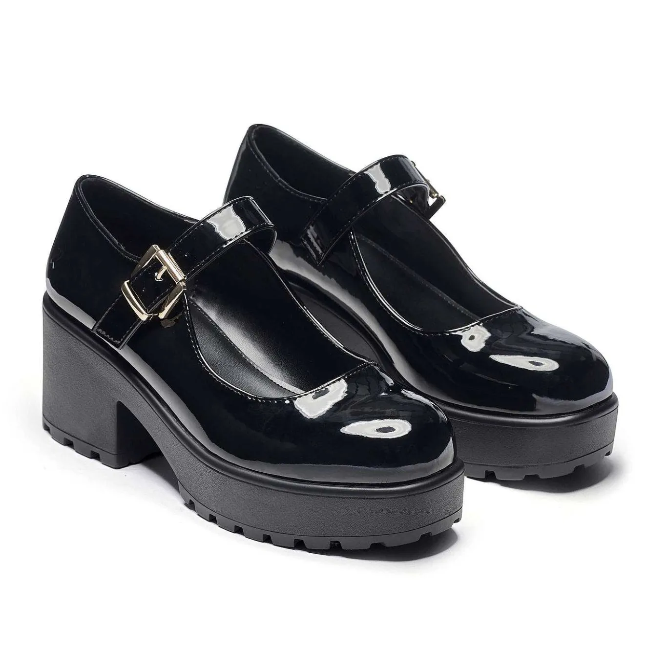 Black Chunky Platform Mary Jane Shoes<KOI footwear Discount