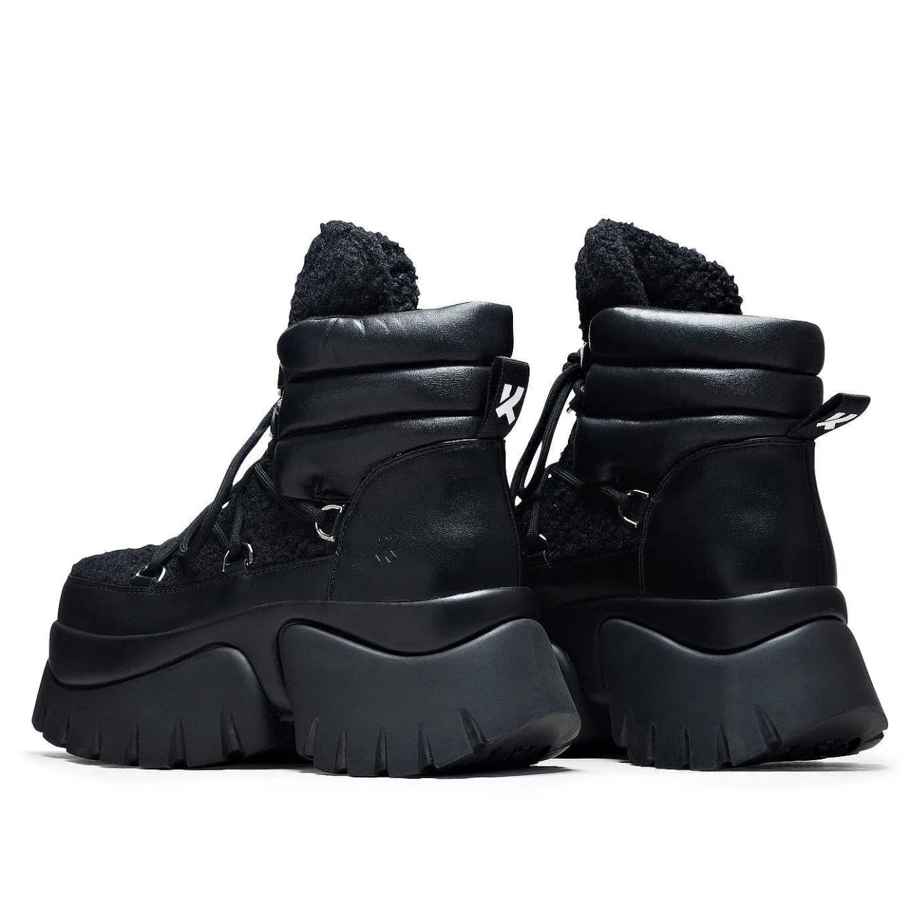 Black Fluffy Vilun Winter Boots |<KOI footwear