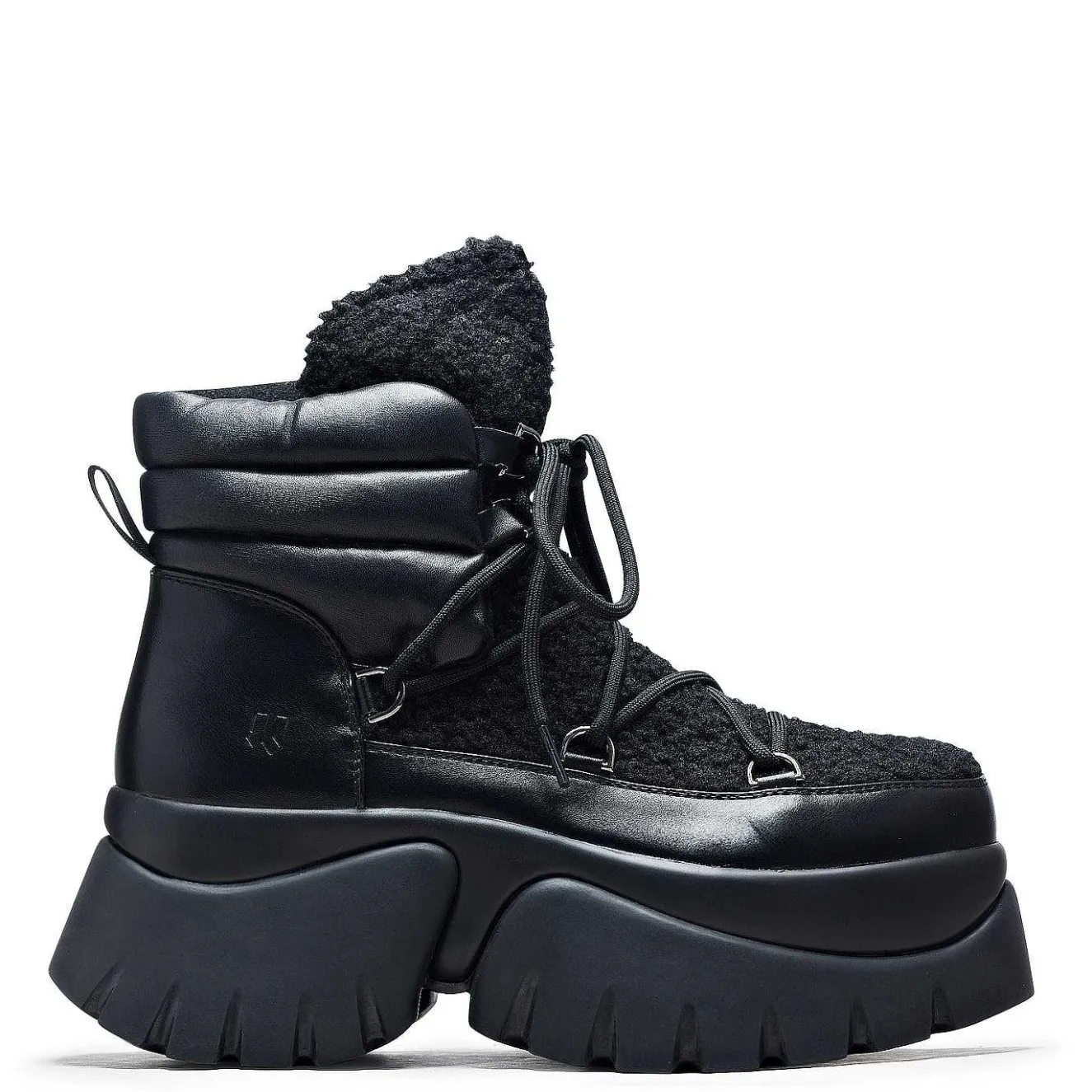 Black Fluffy Vilun Winter Boots |<KOI footwear