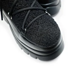 Black Fluffy Vilun Winter Boots |<KOI footwear