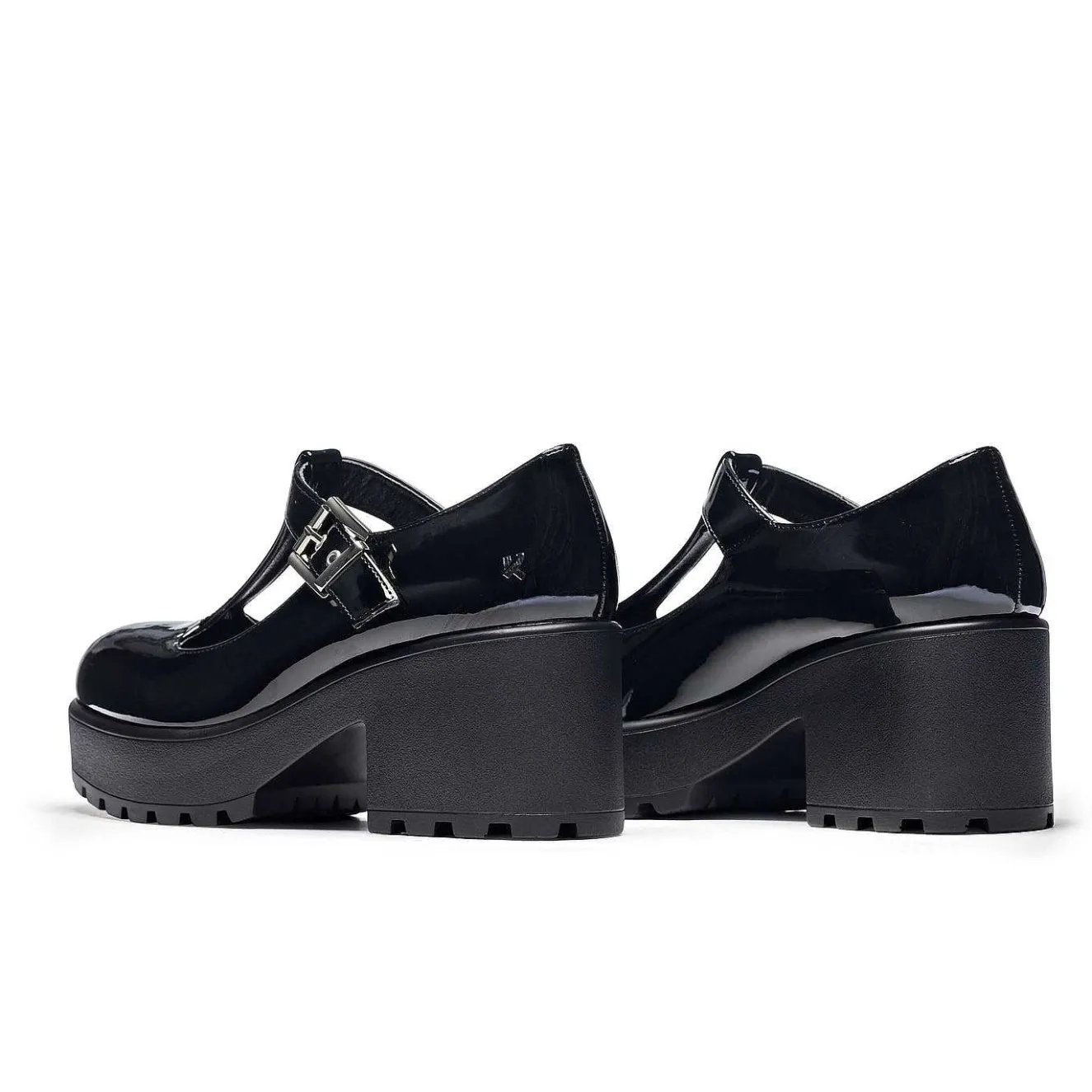 Black Patent Chunky Platform Mary Jane Shoes<KOI footwear Discount