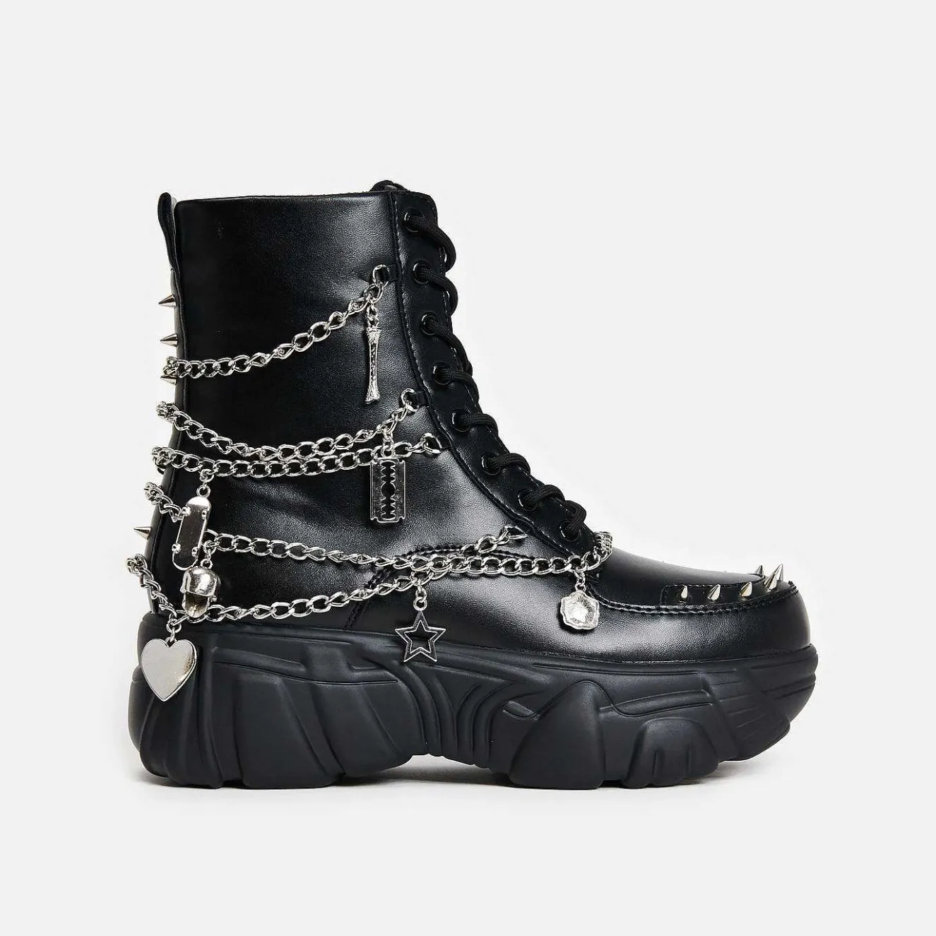 Boned Catch Black Mystic Charm Boots<KOI footwear New