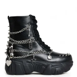 Boned Catch Black Mystic Charm Boots<KOI footwear New