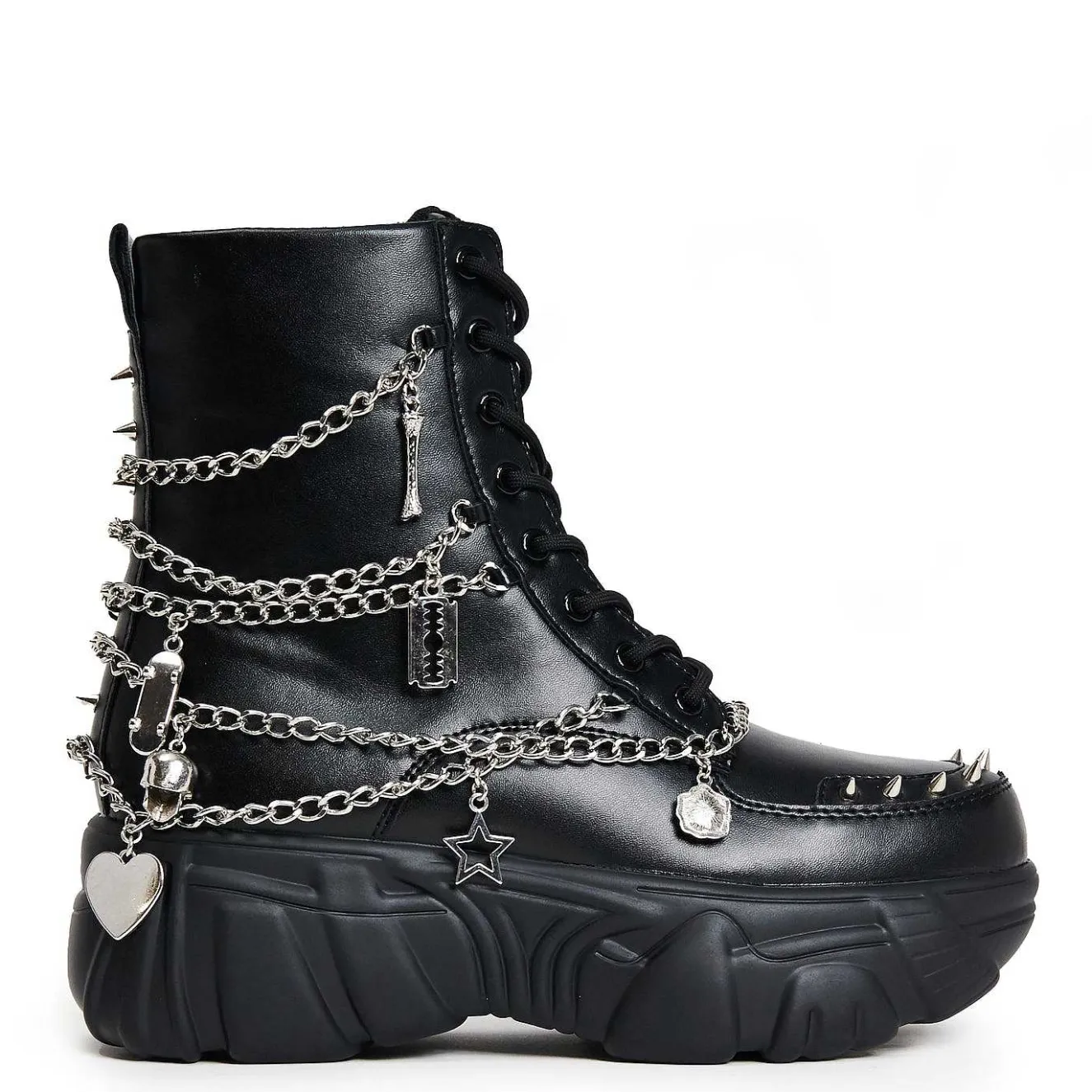 Boned Catch Black Mystic Charm Boots<KOI footwear New