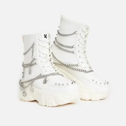 Boned Catch White Mystic Charm Boots<KOI footwear Sale
