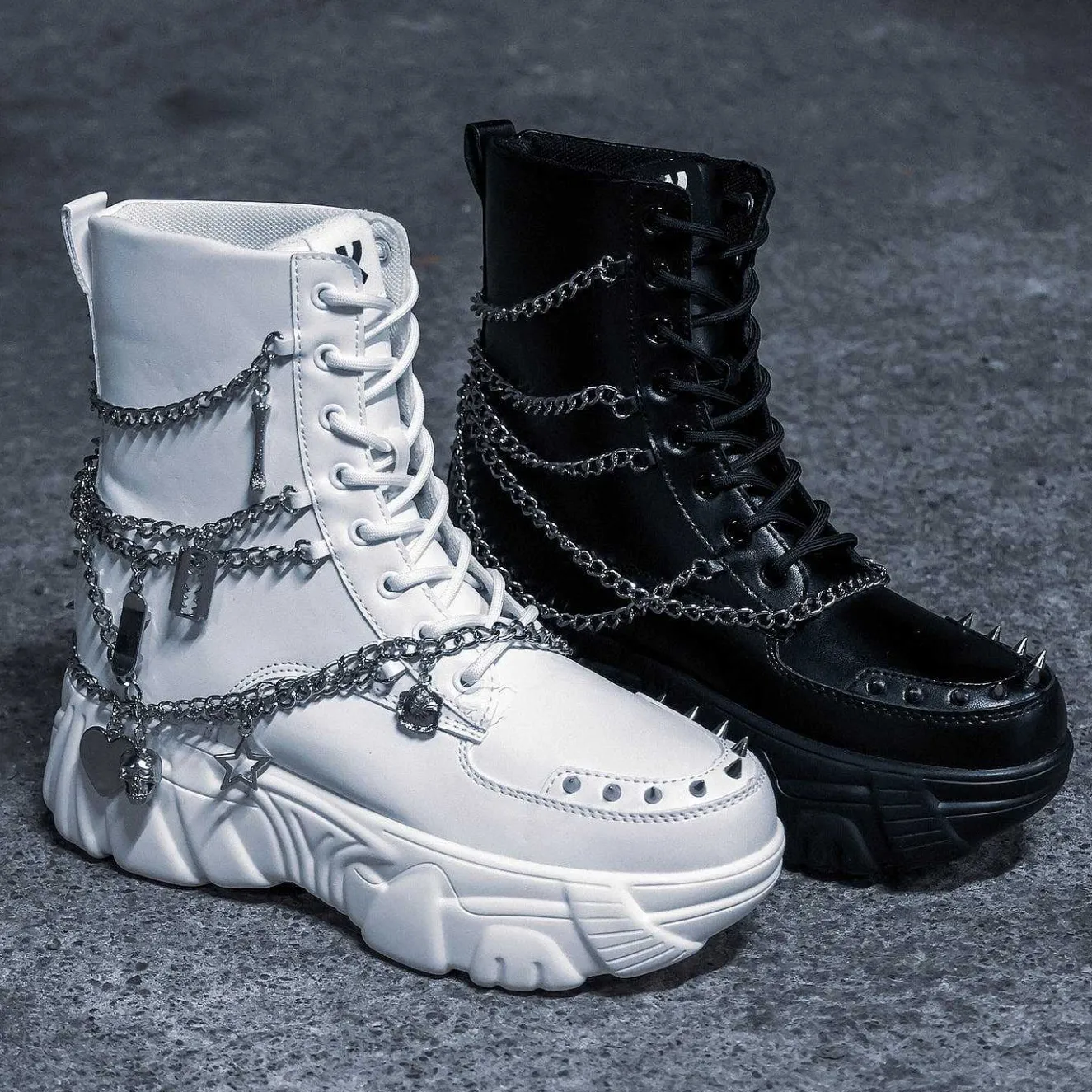 Boned Catch White Mystic Charm Boots<KOI footwear Sale