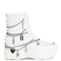 Boned Catch White Mystic Charm Boots<KOI footwear Sale