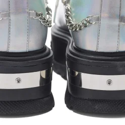 Borin Hardware Platform Boots - Silver Hologram<KOI footwear Hot