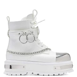 Borin Hardware Platform Boots - White<KOI footwear Clearance