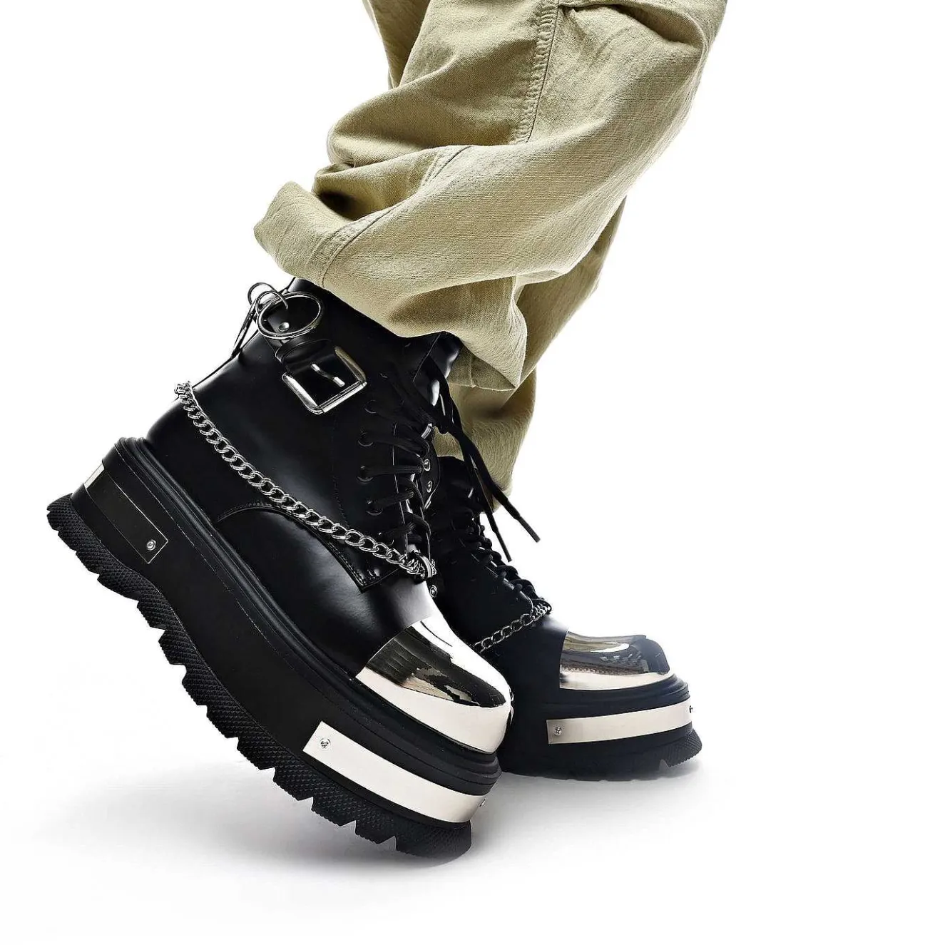 Borin Men'S Hardware Platform Boots<KOI footwear Sale