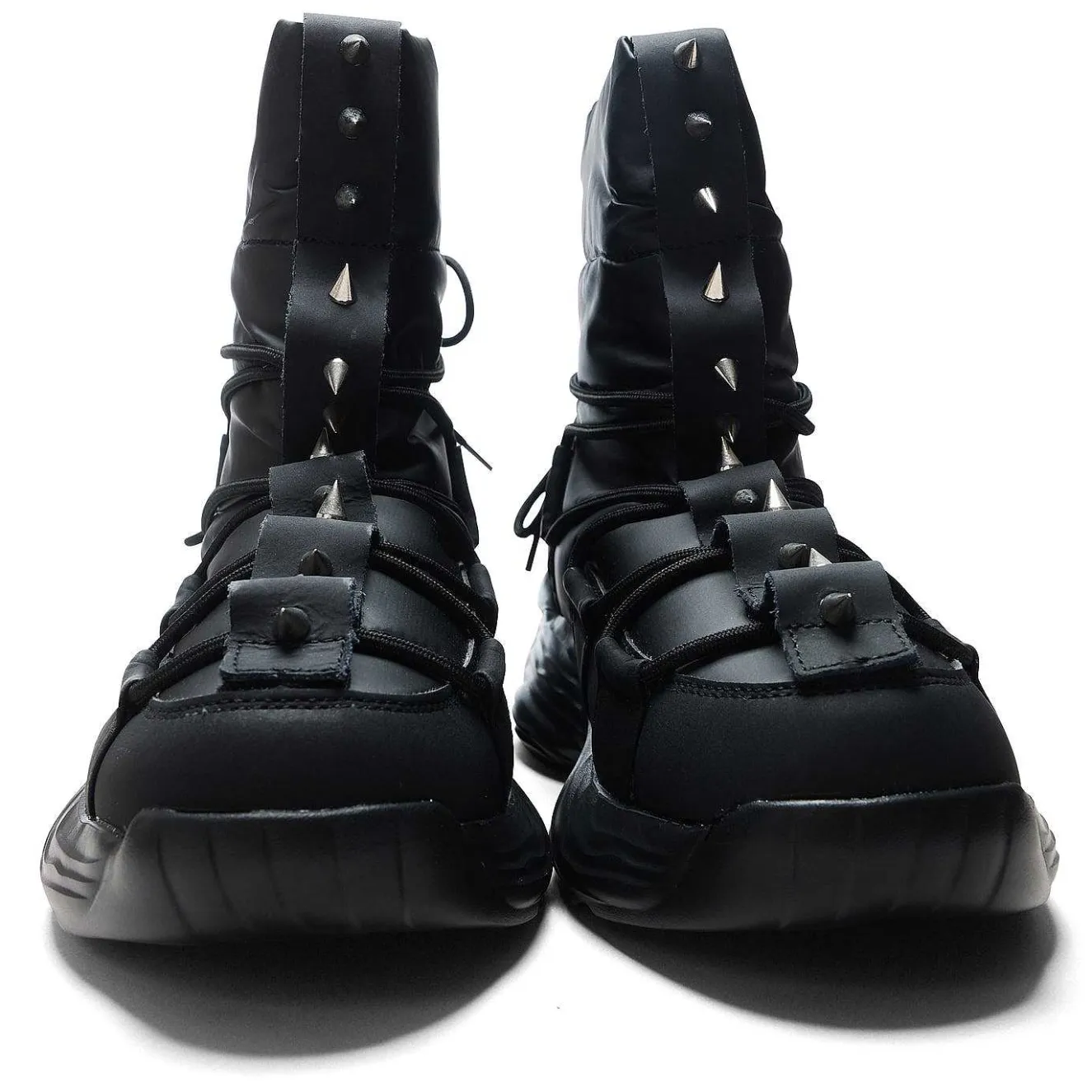 Cauldrife Demons Men'S Spiked Snow Boots - Black |<KOI footwear New