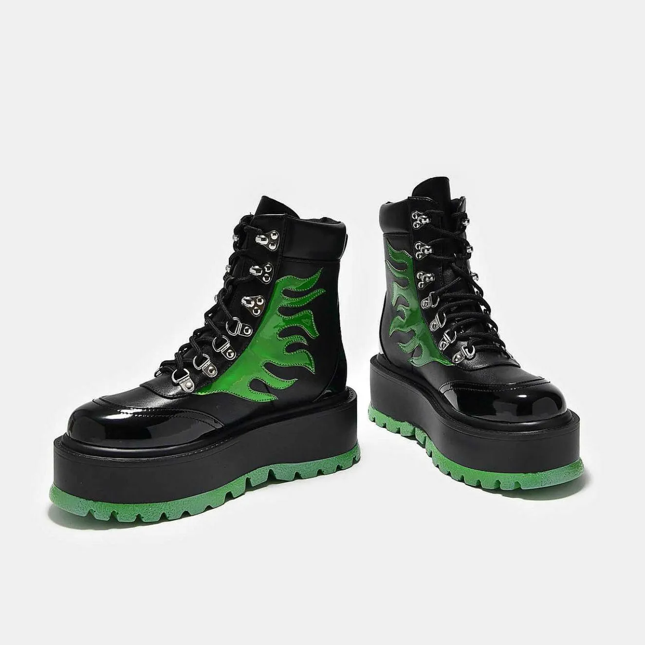 Cha Cha Cha Hologram Flame Boots<KOI footwear Outlet