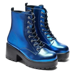 Cobalt Haze Military Platform Boots | Women'S Boots |<KOI footwear Best