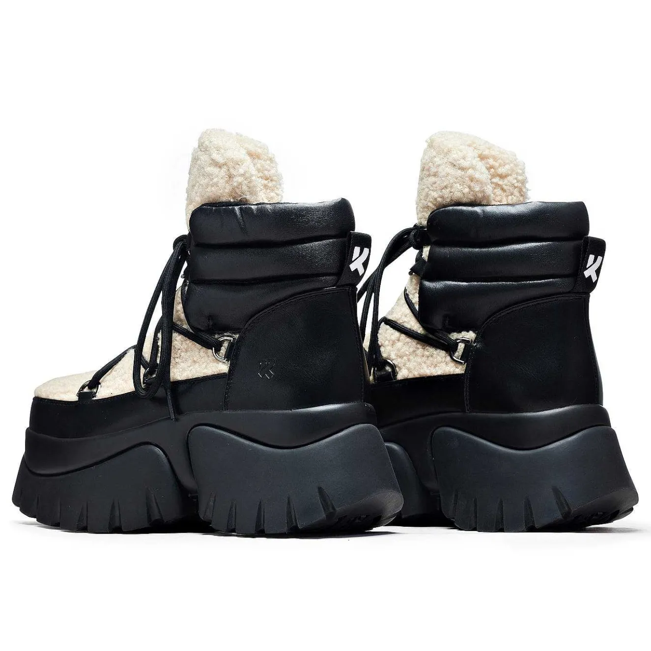 Cream Fluffy Vilun Winter Boots | Snow & Winter Boots |<KOI footwear Best