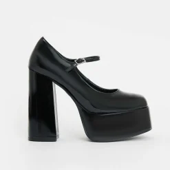 Darkbloom Black Patent Platform Heels<KOI footwear Discount