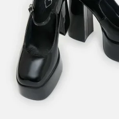 Darkbloom Black Patent Platform Heels<KOI footwear Discount