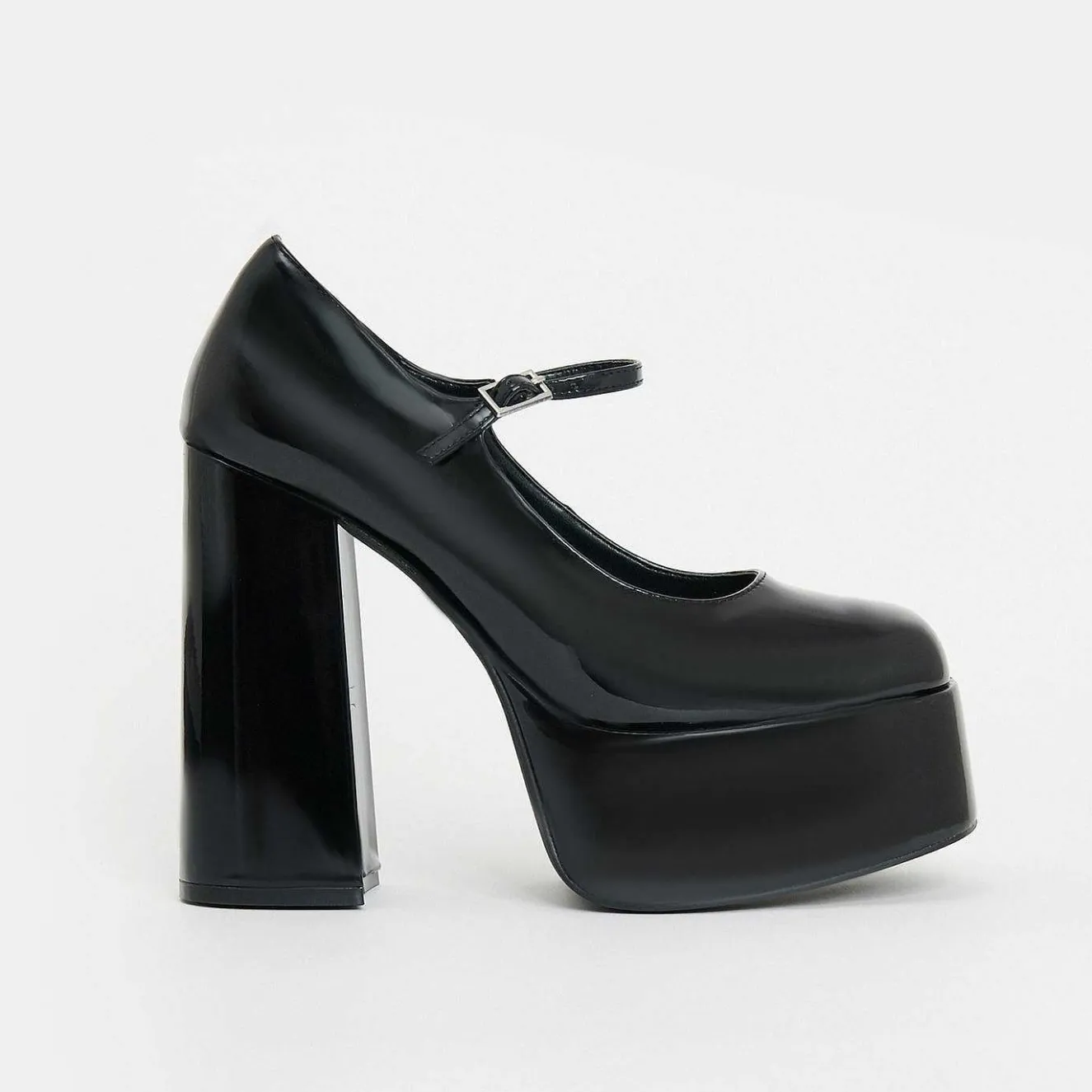 Darkbloom Black Patent Platform Heels<KOI footwear Clearance