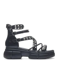 Dark Writings Strappy Chunky Sandals - Black<KOI footwear Sale