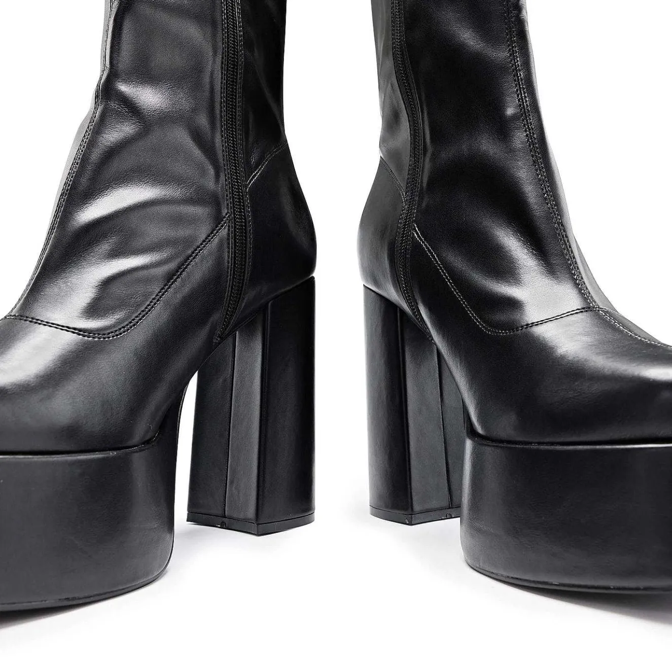 Delano Men'S Black Platform Heeled Boots<KOI footwear Outlet