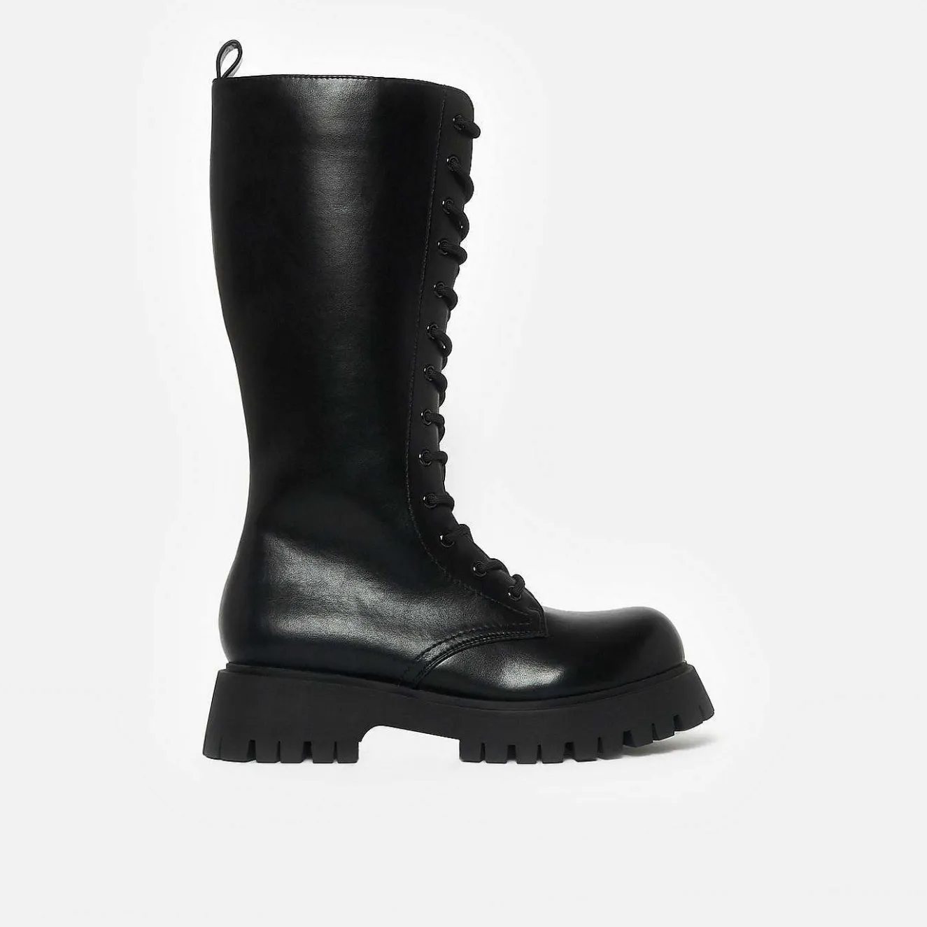 Deltora Black Lace Up Long Boots<KOI footwear
