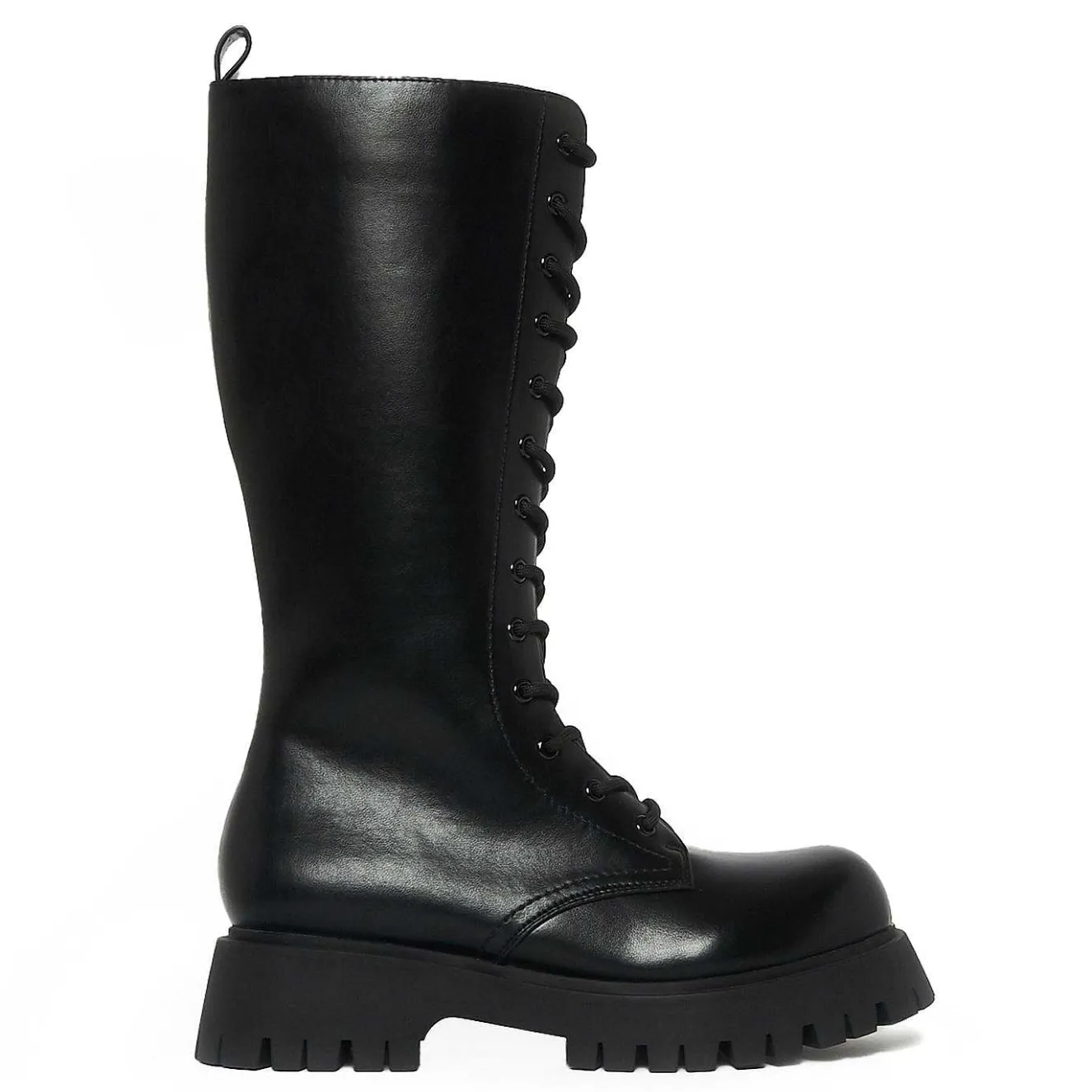 Deltora Black Lace Up Long Boots<KOI footwear
