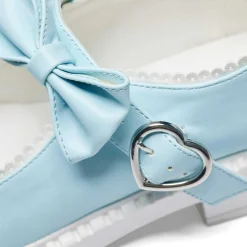 Fairy Lace Doily Mary Janes - Baby Blue<KOI footwear New