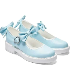 Fairy Lace Doily Mary Janes - Baby Blue<KOI footwear New