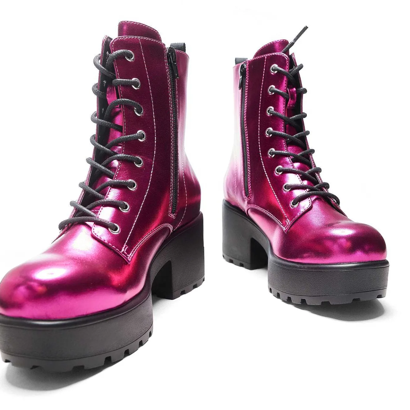 Fuschia Haze Military Platform Boots | Women'S Boots |<KOI footwear Outlet