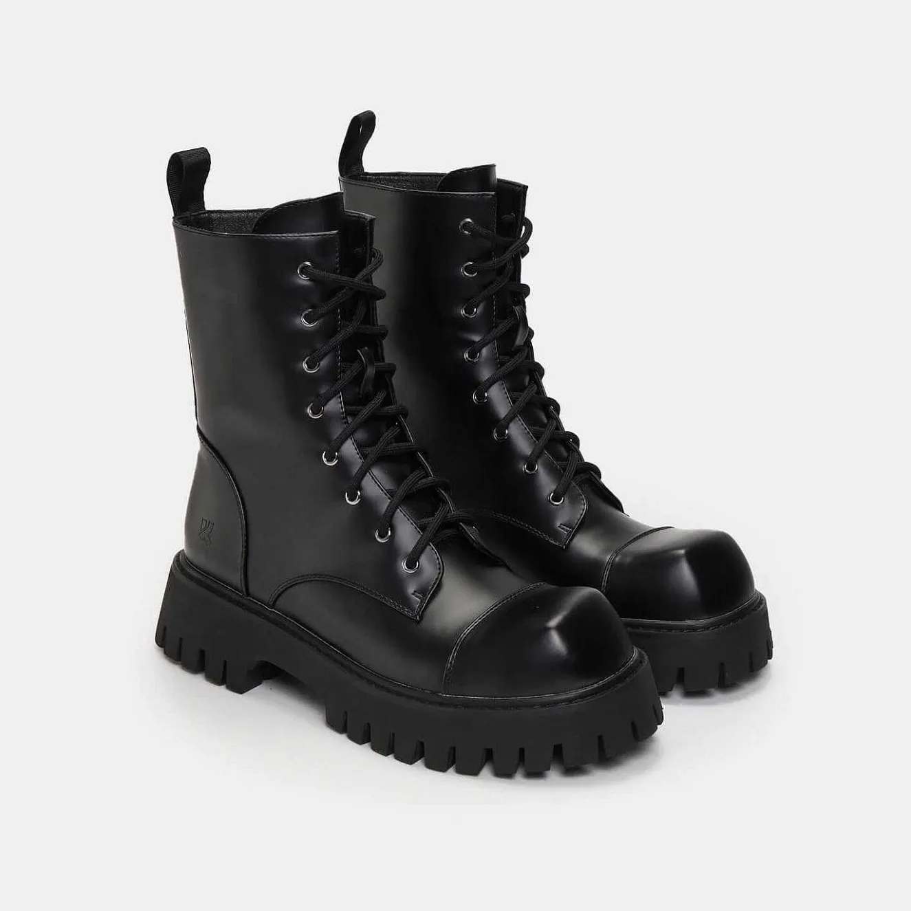 Gimli Men'S Black Square Toe Lace Up Boots<KOI footwear New