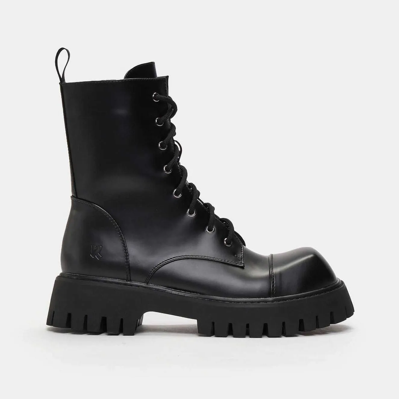 Gimli Men'S Black Square Toe Lace Up Boots<KOI footwear Best