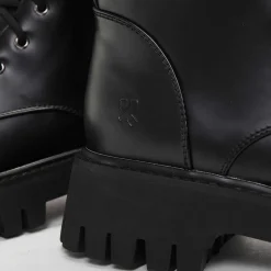Gimli Men'S Black Square Toe Lace Up Boots<KOI footwear Outlet