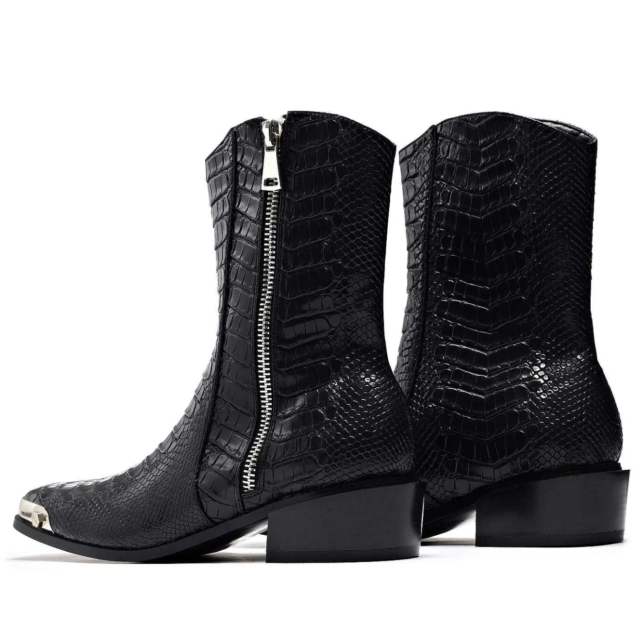 Higher Outlaws Men'S Coal Snake Cowboy Boots<KOI footwear Online