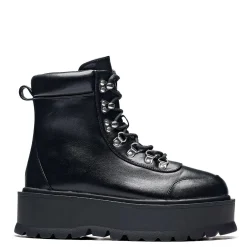 Hydra All Black Matrix Platform Boots<KOI footwear Hot