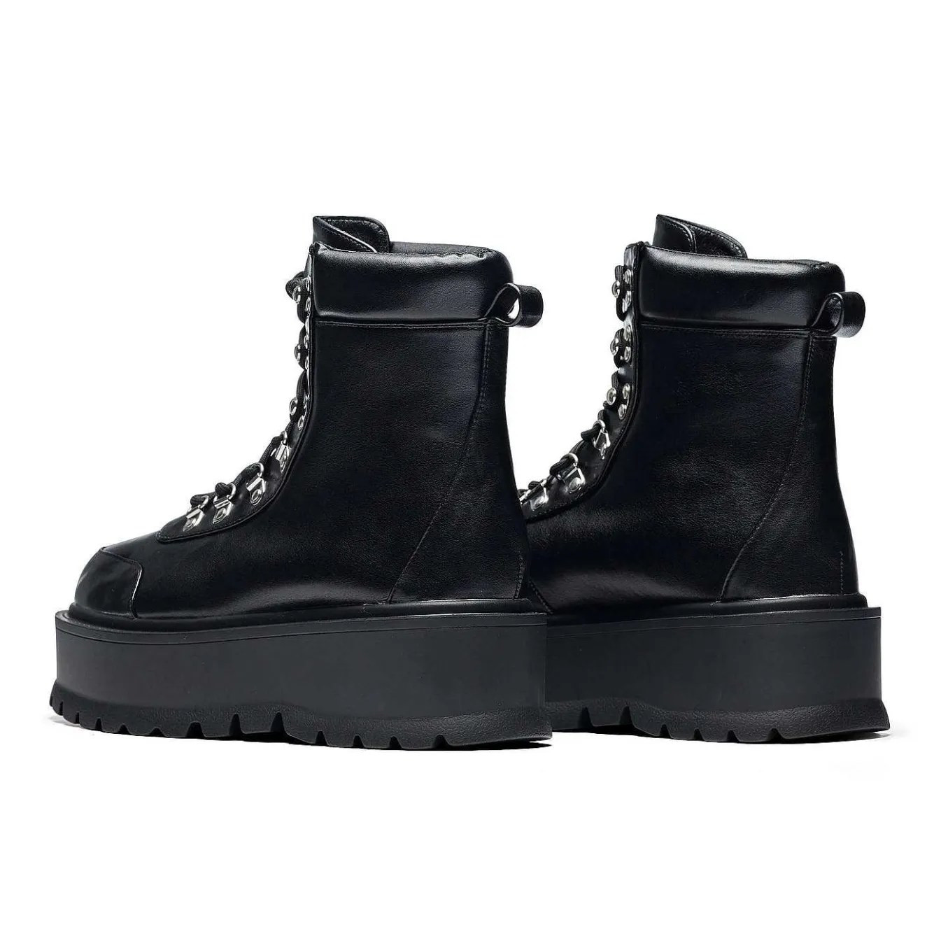 Hydra All Black Matrix Platform Boots<KOI footwear Hot