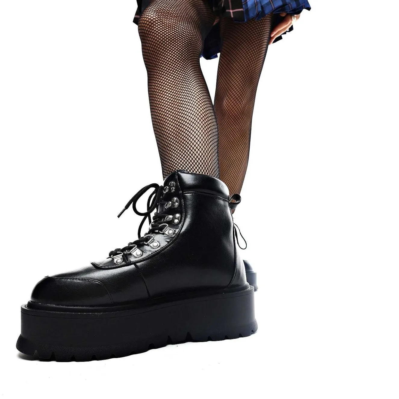 Hydra All Black Matrix Platform Boots<KOI footwear Hot